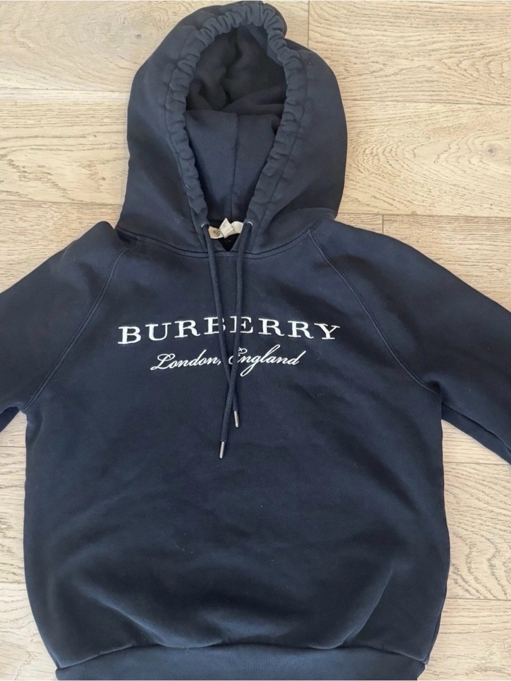 Burberry Black Logo Pullover Hoodie